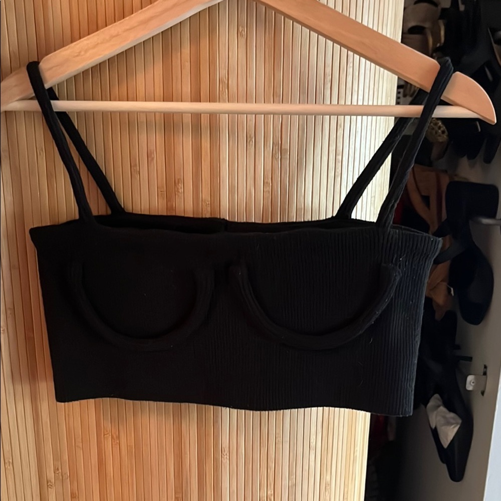 Orseund Iris Black Crop Top